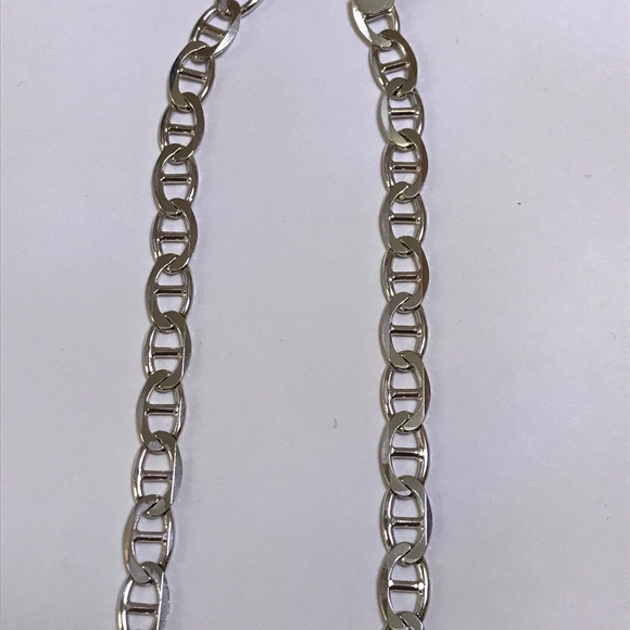 silver gucci link necklace
